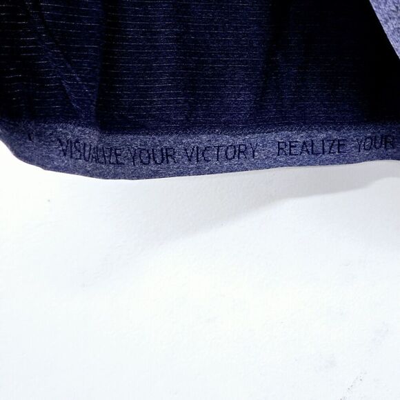 LULULEMON Athletica Purple Stretch Inspiring Quotes Short Sleeve Women Shirt Top - Picture 3 of 5